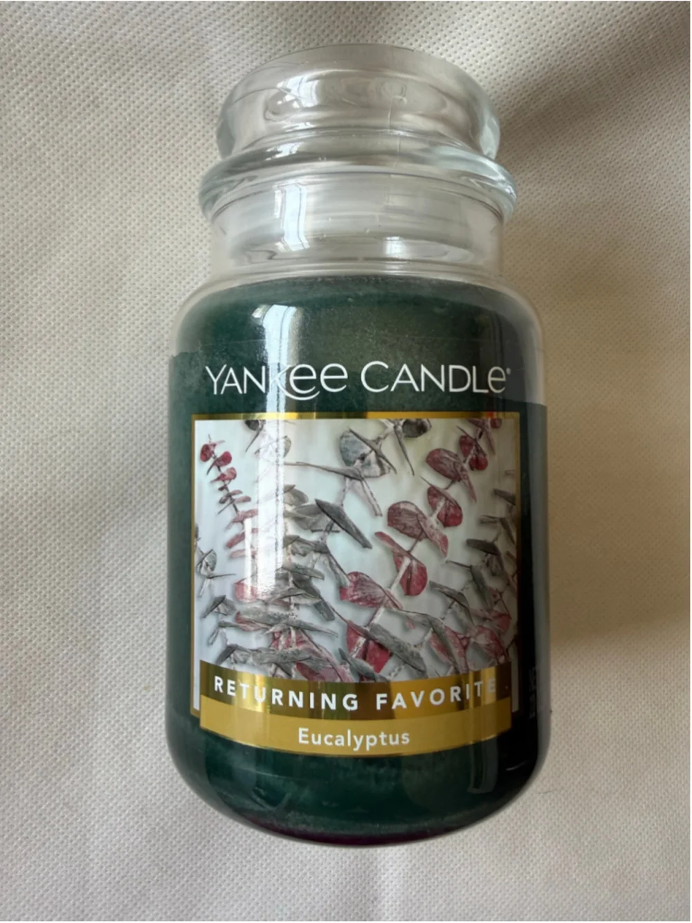NEW Yankee Candle EUCALYPTUS Large Jar 22oz Retired - Discontinued